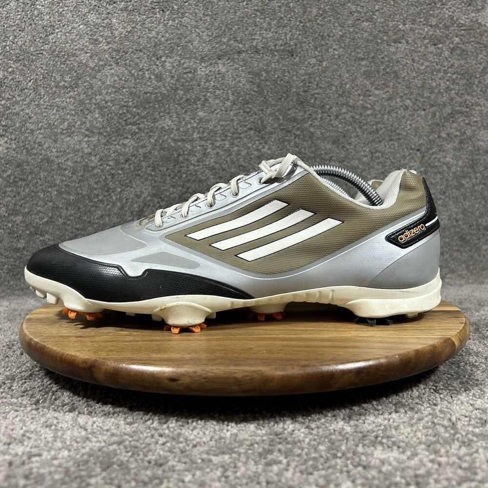 Adidas Adizero One Q46802 Men's Size 12 Gray Spiked Golf Shoes Used - Picture 6 of 12